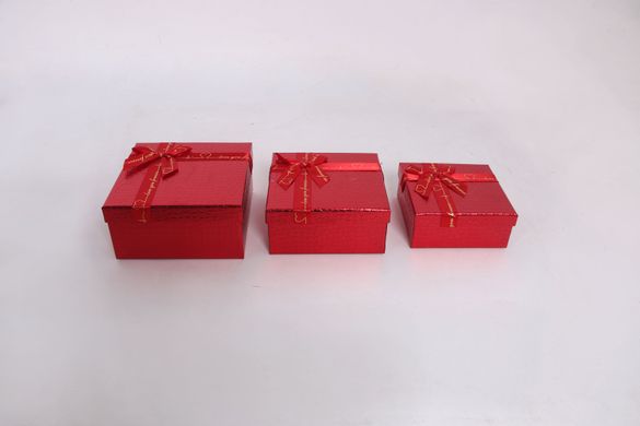 Pudełko kartonowe ozdobne na prezenty 41030011, zestaw 3szt.