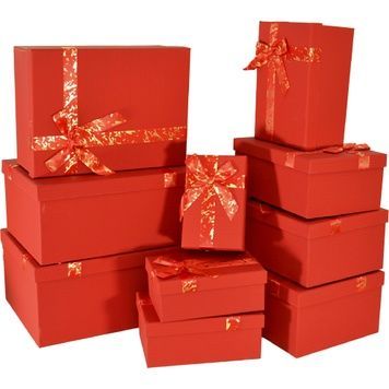 Dekorative Geschenkkartonbox 12105504, Set 10 Stk.