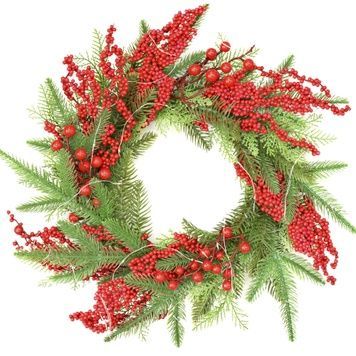 Dekoracyjny wieniec bożonarodzeniowy 40cm 390058