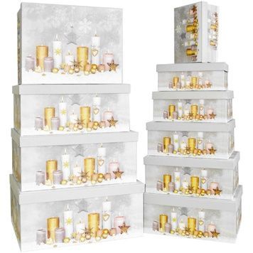 Dekorative Geschenkkartons 11102292, Set &agrave; 10 St&uuml;ck.