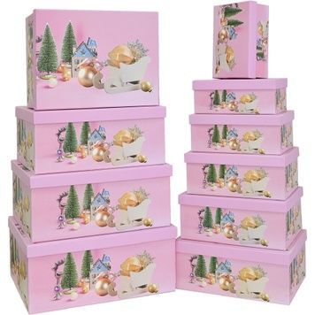 Dekorative Geschenkkartons 11102294, Set &agrave; 10 St&uuml;ck.