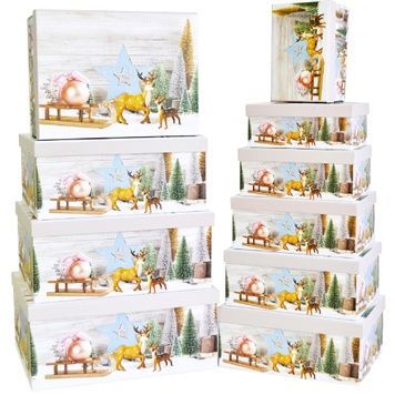 Dekorative Geschenkkartons 11102295, Set &agrave; 10 St&uuml;ck.