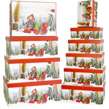 Dekorative Geschenkkartons 11102298, Set &agrave; 10 St&uuml;ck.