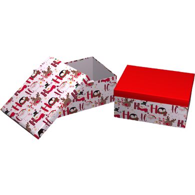 Decorative cardboard gift box 11102656, set 10 pcs.