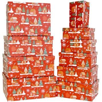 Dekorative Geschenkkartons 11102309, Set &agrave; 10 St&uuml;ck.