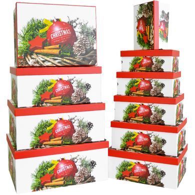 Decorative cardboard gift box 11102107, packing 10 pcs.
