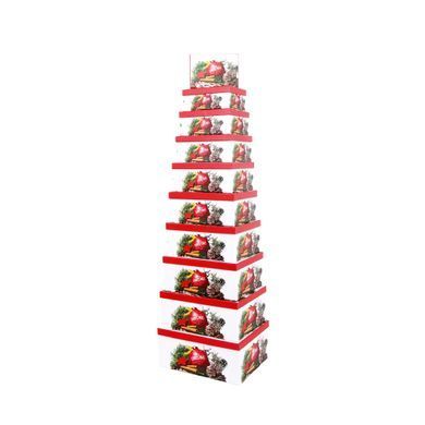 Decorative cardboard gift box 11102107, packing 10 pcs.