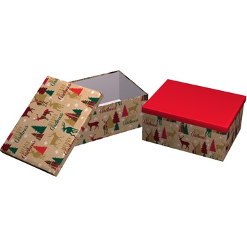 Decorative cardboard gift box 11102655, set 10 pcs.