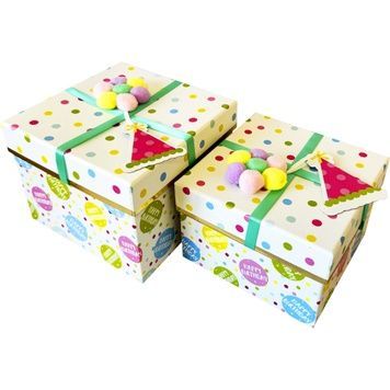 Geschenkbox aus Karton 41027552, 2er-Set