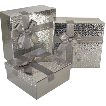 Geschenkbox aus Karton 41030013, 3er-Set